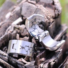 Titanium Oorbellen Voor Heren