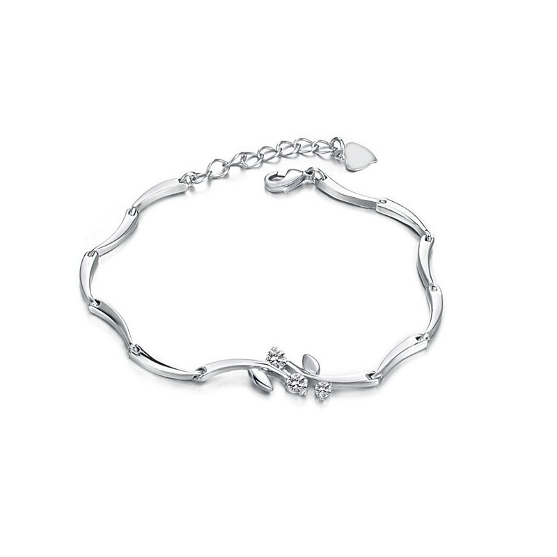 Kwaliteit En Kwantiteit Gegarandeerde Vrouwelijke Platina Titanium Armband Met Diamant Kwaliteit En Kwantiteit Gegarandeerde Vrouwelijke Platina Titanium Armband Met Diamant