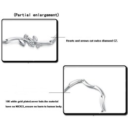 Kwaliteit En Kwantiteit Gegarandeerde Vrouwelijke Platina Titanium Armband Met Diamant