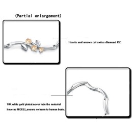 Kwaliteit En Kwantiteit Gegarandeerde Vrouwelijke Platina Titanium Armband Met Diamant