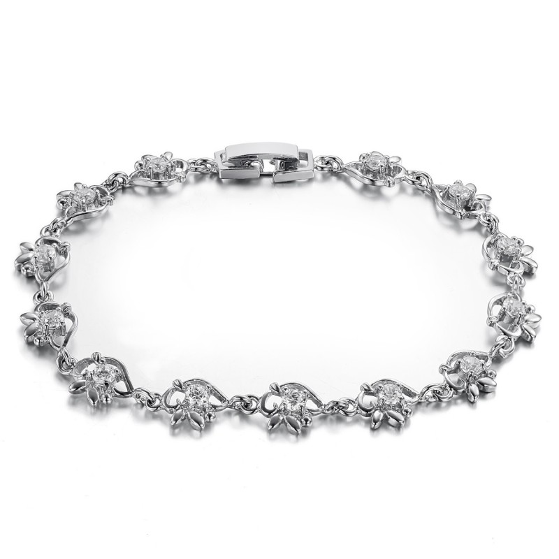 Wereldwijd Bekende Platina-Geplateerde Titanium Armband Voor Dames Wereldwijd Bekende Platina-Geplateerde Titanium Armband Voor Dames