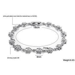 Wereldwijd Bekende Platina-Geplateerde Titanium Armband Voor Dames