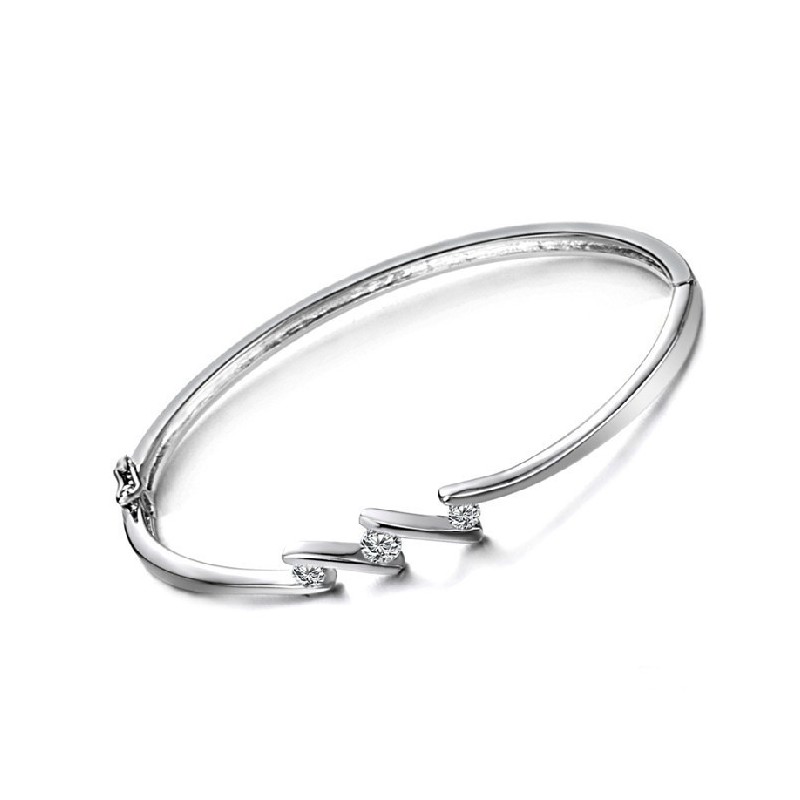 Kwaliteit En Kwantiteit Gegarandeerd. Allergievrije Platina Plating Titanium Armband Voor Dames Met Strass. Kwaliteit En Kwantiteit Gegarandeerd. Allergievrije Platina Plating Titanium Armband Voor Dames Met Strass.