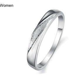 Brede Variaties Scrub Platina Plating Titanium Ring Voor Geliefden