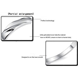 Hoogwaardige, Bondige Platina Titanium Ring Voor Geliefden
