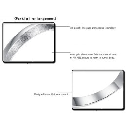 Wereldwijd Bekende Platina-Geplateerde Titanium Ring Voor Geliefden Met Strass