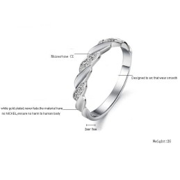 Stabiele Kwaliteit Mannelijke Platina Titanium Ring