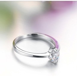 Kwaliteit En Kwantiteit Gegarandeerde Vrouwelijke Platina Titanium Ring Met Strass