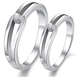 Kwaliteit En Kwantiteit Gegarandeerde Platina Plating Titanium Ring Voor Geliefden