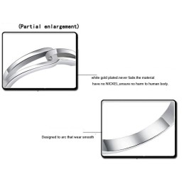 Kwaliteit En Kwantiteit Gegarandeerde Platina Plating Titanium Ring Voor Geliefden