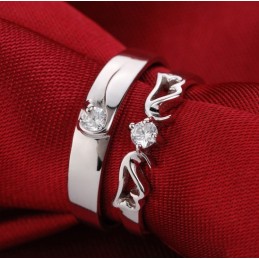 Kwaliteit En Kwantiteit Gegarandeerde Platina Plating Titanium Ring Voor Geliefden