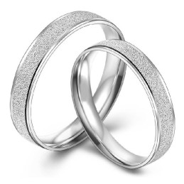 Gemakkelijk Te Gebruiken Parelgaren Platina Titanium Ring Voor Geliefden