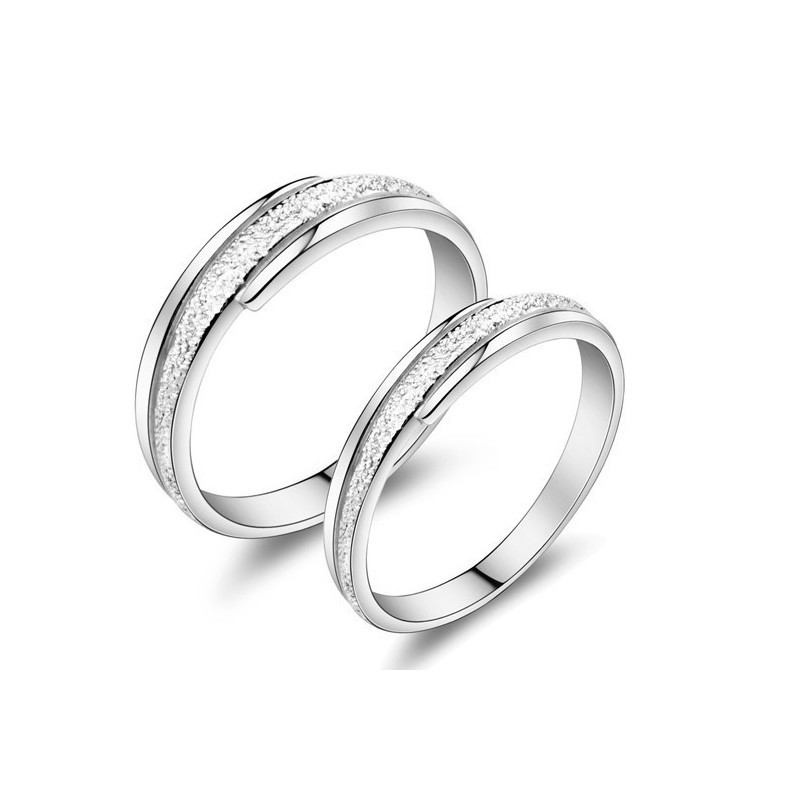 Brede Variaties Parelgaren Platina Plating Titanium Ring Voor Geliefden Brede Variaties Parelgaren Platina Plating Titanium Ring Voor Geliefden