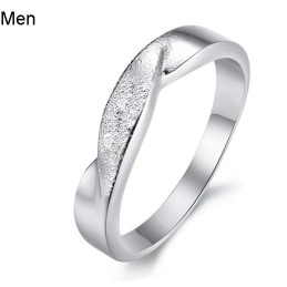 Om Een Lang Verhaal Te Hebben: Scrub Platina Plating Titanium Ring Voor Geliefden