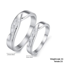 Om Een Lang Verhaal Te Hebben: Scrub Platina Plating Titanium Ring Voor Geliefden