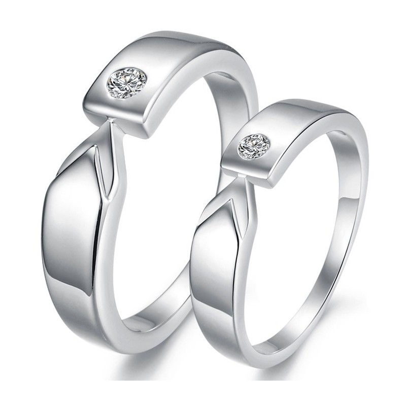 Hoogwaardige Platina Titanium Ring Voor Geliefden Met Strass Hoogwaardige Platina Titanium Ring Voor Geliefden Met Strass
