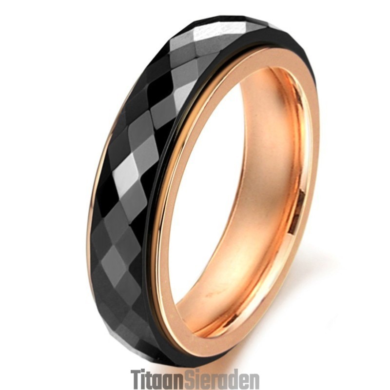 Brede Variaties Zwarte Wolfraam Keramische Ring Brede Variaties Zwarte Wolfraam Keramische Ring