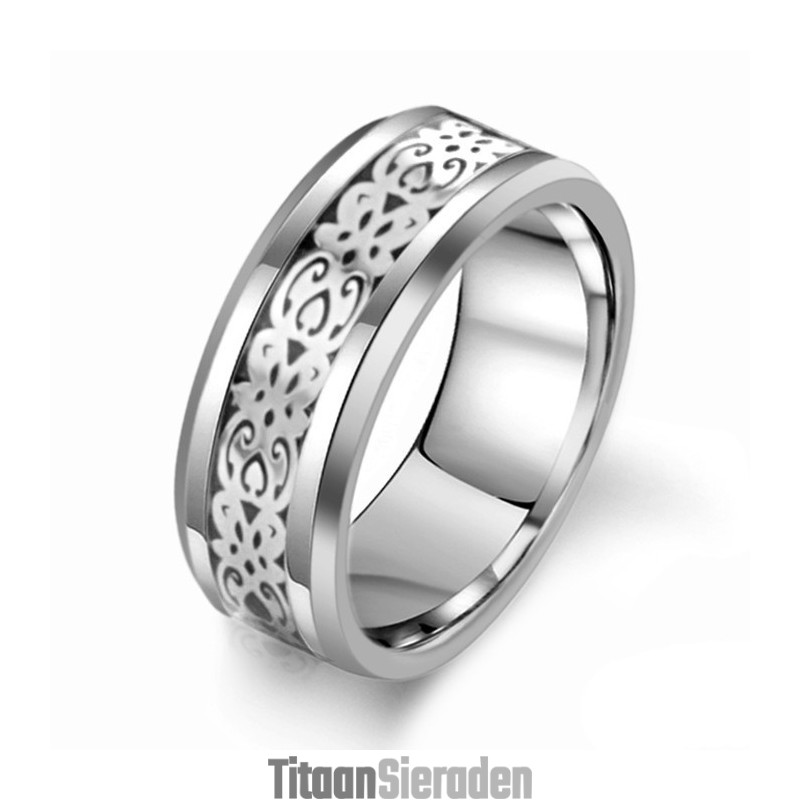 De Koningin Van De Hoogwaardige Mannelijke Witte Wolfraam Keramische Ring