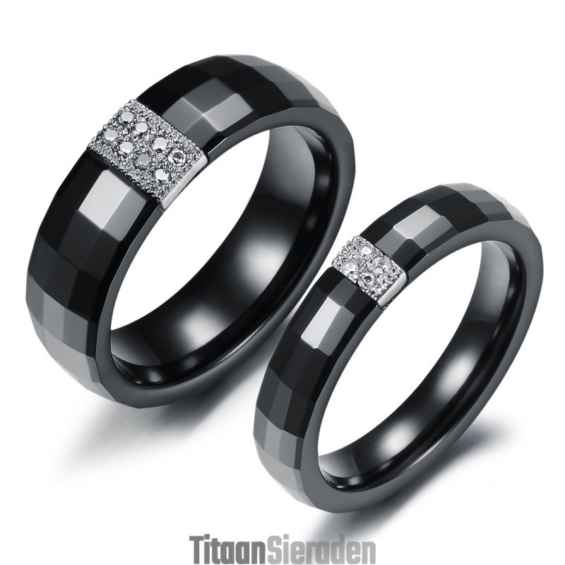 Eenvoudig Te Gebruiken Rhombus Tungsten Keramische Ring Voor Geliefden Eenvoudig Te Gebruiken Rhombus Tungsten Keramische Ring Voor Geliefden