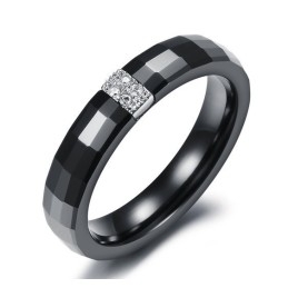 Eenvoudig Te Gebruiken Rhombus Tungsten Keramische Ring Voor Geliefden