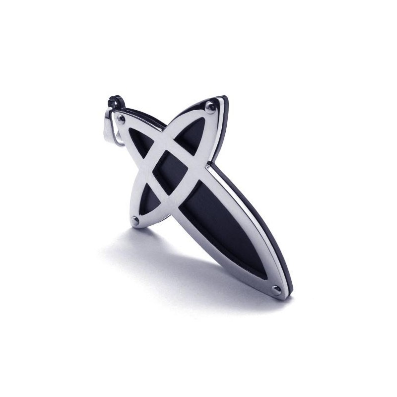 Nieuwe Stijl Titanium Kruishanger - Gratis Chian Nieuwe Stijl Titanium Kruishanger - Gratis Chian