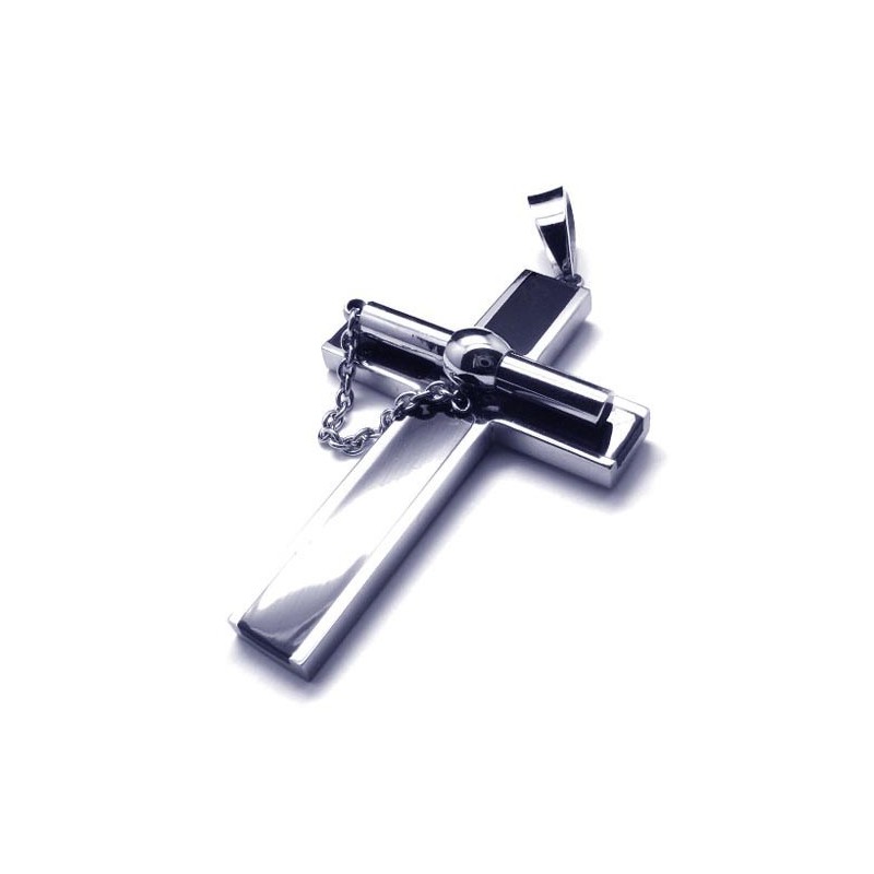 Nieuwe Stijl Uitneembare Titanium Kruishanger - Gratis Chian