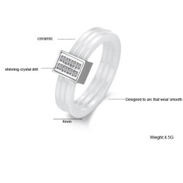 Bekend Om Zijn Hoogwaardige Tricyclische Wolfraam Keramische Ring Met Strass