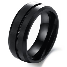 Bekend Om Zijn Hoogwaardige Heren Retro-Tungsten Keramische Ring