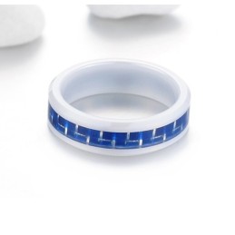 Om Een Lang Verhaal Te Hebben: Blauwe Wolfraam Keramische Ring