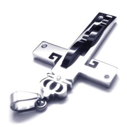 Kroonkruis Titanium Hanger - Gratis Chian