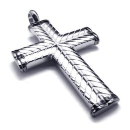 Cross Grain Heren Titanium Hanger - Gratis Chian
