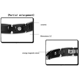 Bekend Om Zijn Hoogwaardige Zwarte Wolfraam Keramische Armband Met Strass Steentjes Voor Geliefden