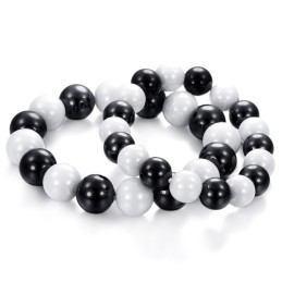 Hoogwaardige Zwart-Witte Wolfraam Keramische Armband Voor Geliefden