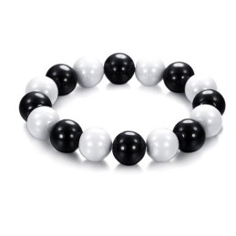 Hoogwaardige Zwart-Witte Wolfraam Keramische Armband Voor Geliefden