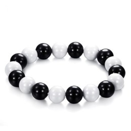 Hoogwaardige Zwart-Witte Wolfraam Keramische Armband Voor Geliefden