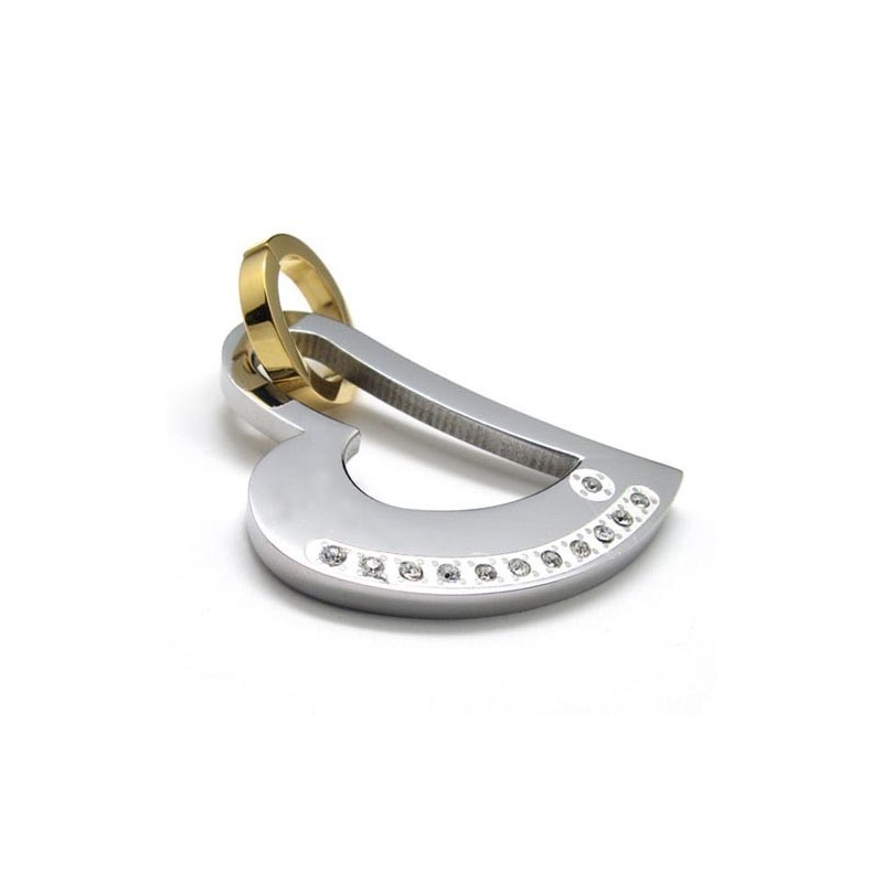 Liefdeshart Titanium Hanger - Gratis Chian