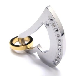 Liefdeshart Titanium Hanger - Gratis Chian