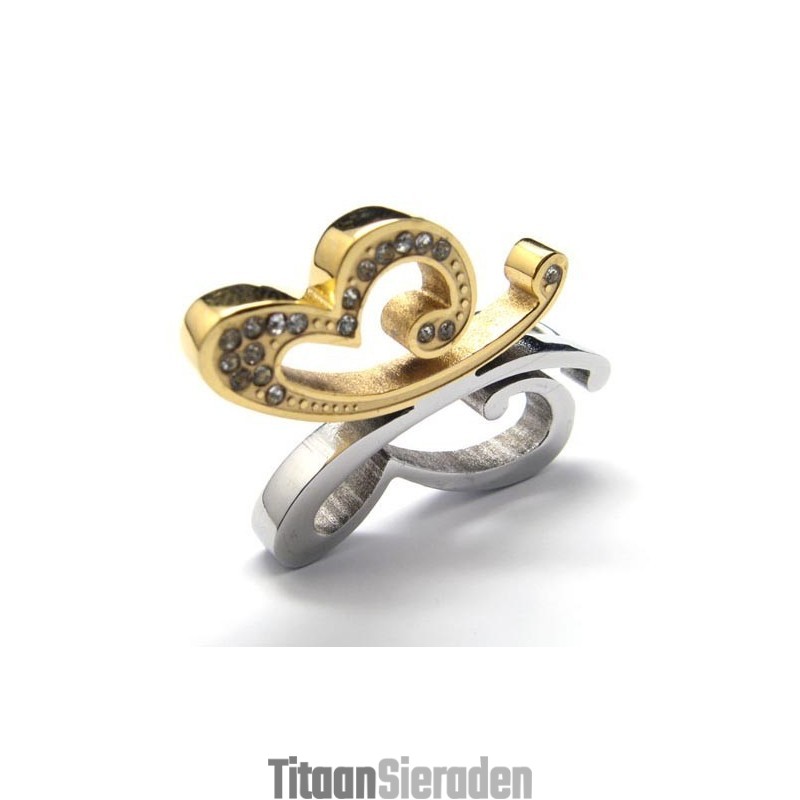 Vlinder Titanium Hanger - Gratis Chian Vlinder Titanium Hanger - Gratis Chian