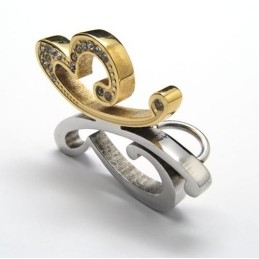Vlinder Titanium Hanger - Gratis Chian