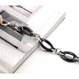 Brede Variaties Vrouwelijke Ellips Wolfraam Keramische Armband