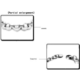 Kwaliteit En Kwantiteit Gegarandeerd Sweetheart Tungsten Keramische Armband