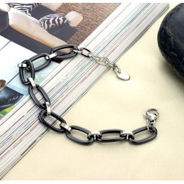 Stabiele Kwaliteit Zwarte Wolfraam Keramische Armband