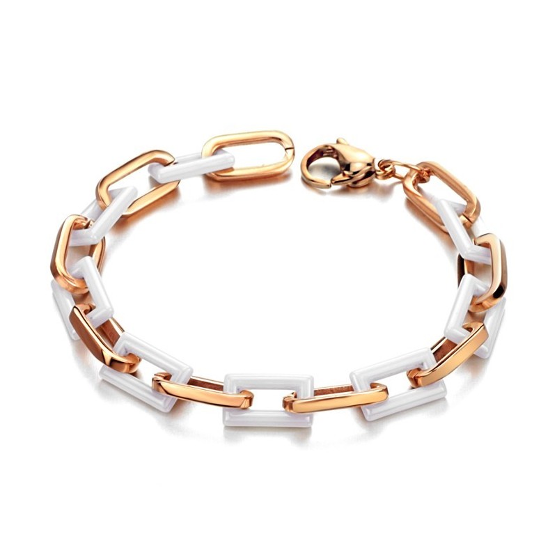 Breed Scala Aan Vrouwelijke Mode Wolfraam Keramische Armbanden