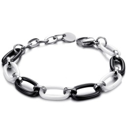 Hoogwaardige Vrouwelijke Zwart-Witte Wolfraam Keramische Armband