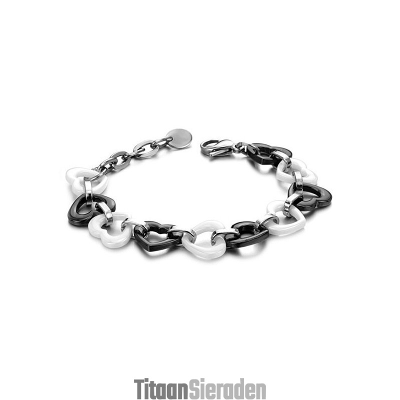 Compleet In Specificaties Sweetheart Tungsten Keramische Armband Compleet In Specificaties Sweetheart Tungsten Keramische Armband