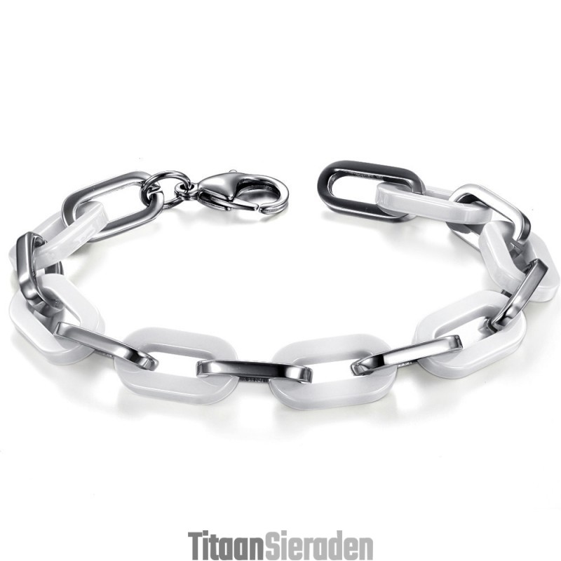 Uitstekende Kwaliteit Vrouwelijke Witte Wolfraam Keramische Armband Uitstekende Kwaliteit Vrouwelijke Witte Wolfraam Keramische Armband