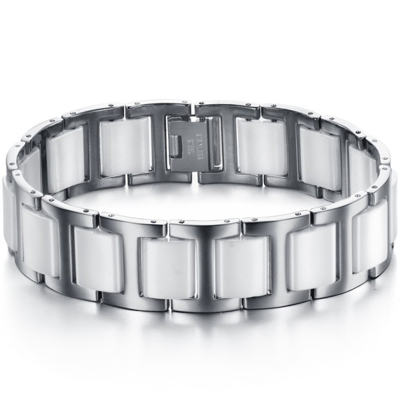 De Koningin Van De Kwaliteit Mannelijke Wolfraam Keramische Armband