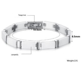Kwaliteit En Kwantiteit Gegarandeerde Witte Wolfraam Keramische Armband