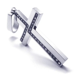 Mode Heren Kruis Titanium Hanger - Gratis Chian