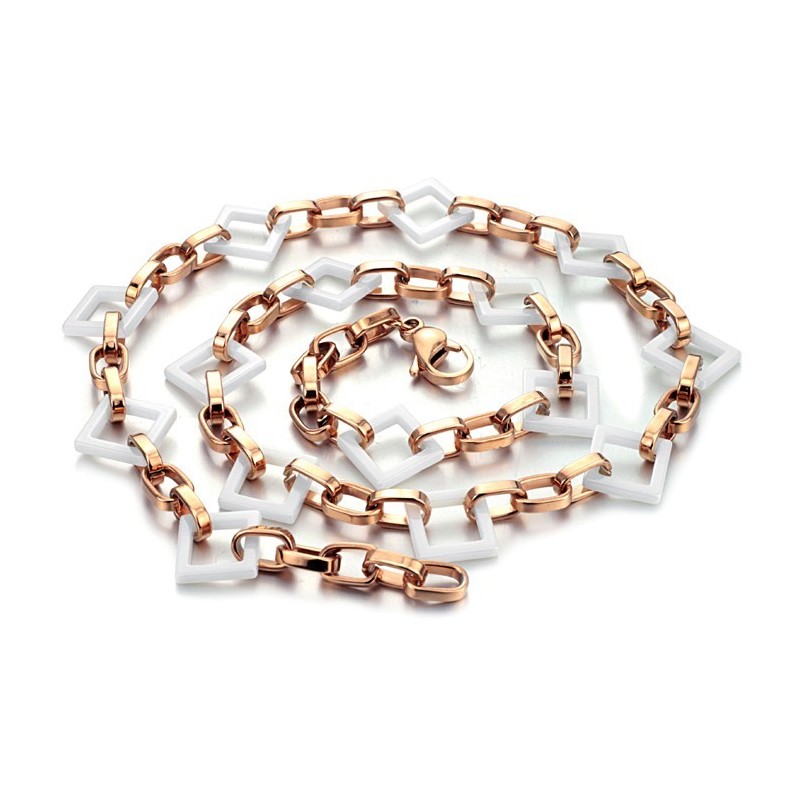 De Koningin Van De Kwaliteit Vierkante Wolfraam Keramische Ketting